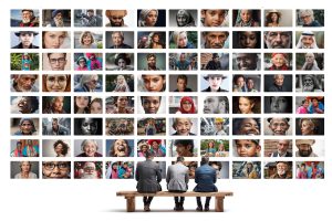 Three Men Watching Multicultural images